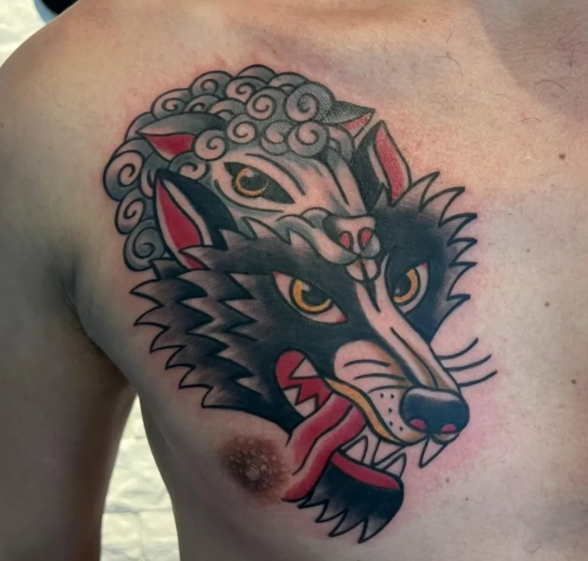 Tattoo Wolf Sheep