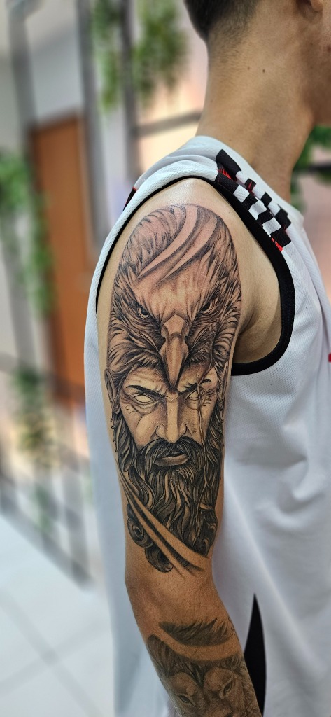 Tattoo Black & Grey Warrior