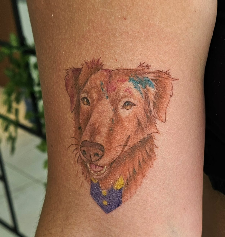 Tattoo Colorida Dog